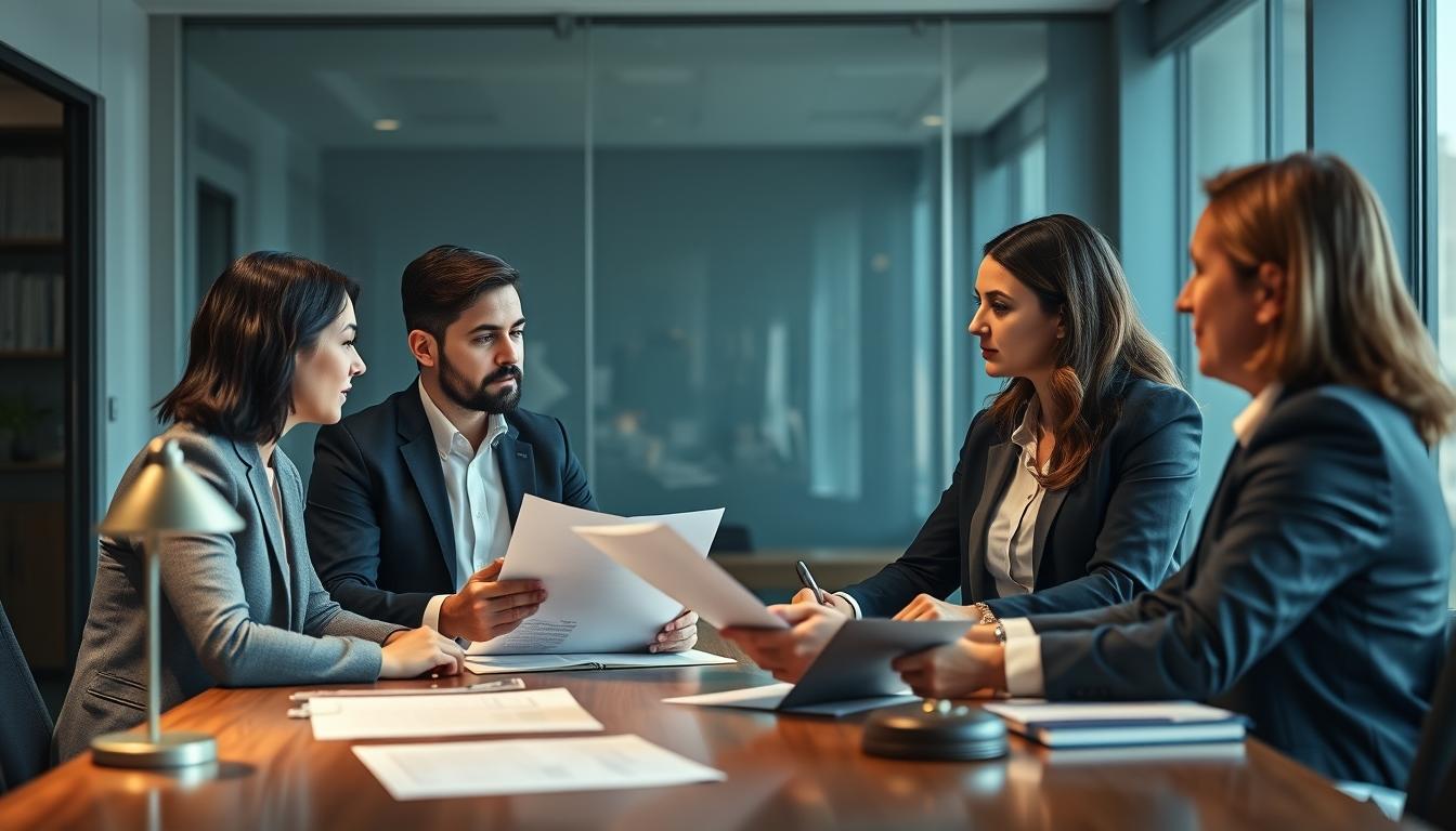 Business agreement signing